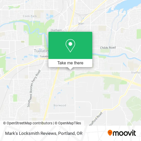 Mark's Locksmith Reviews map