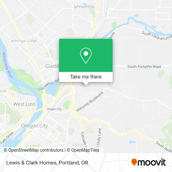 Lewis & Clark Homes map