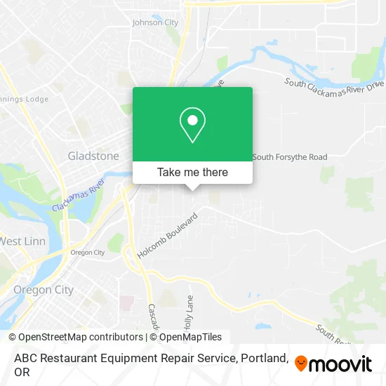 Mapa de ABC Restaurant Equipment Repair Service