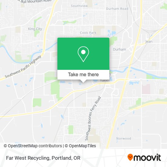 Far West Recycling map