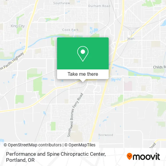 Performance and Spine Chiropractic Center map