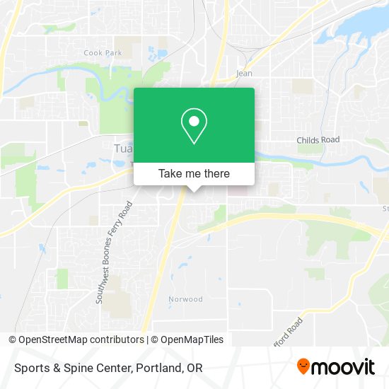 Sports & Spine Center map