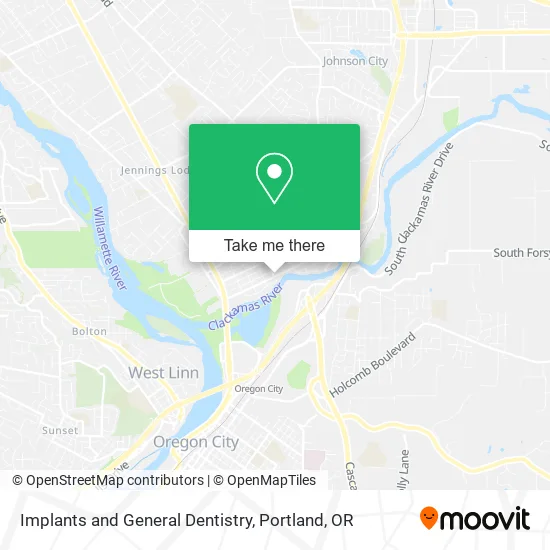 Implants and General Dentistry map
