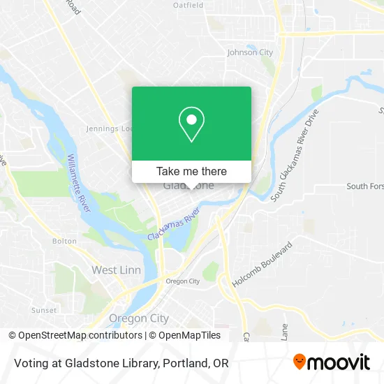 Voting at Gladstone Library map