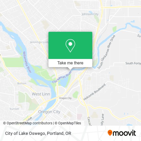 Mapa de City of Lake Oswego