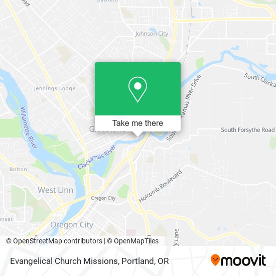 Evangelical Church Missions map