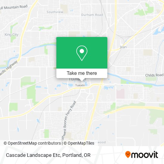 Cascade Landscape Etc map