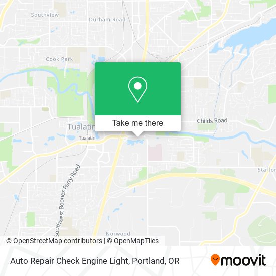 Auto Repair Check Engine Light map