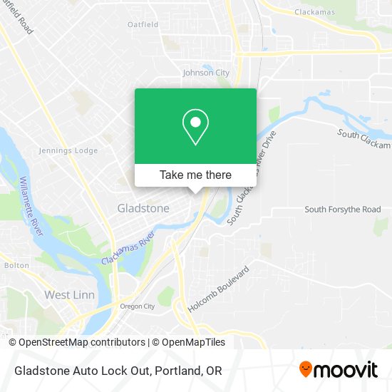 Gladstone Auto Lock Out map