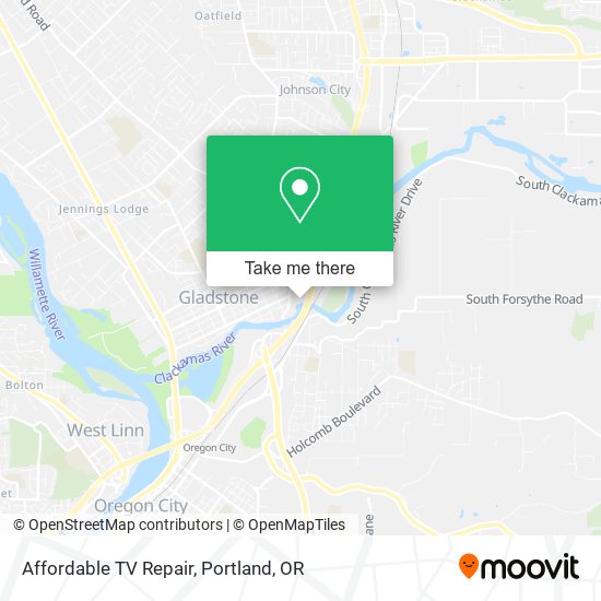 Affordable TV Repair map