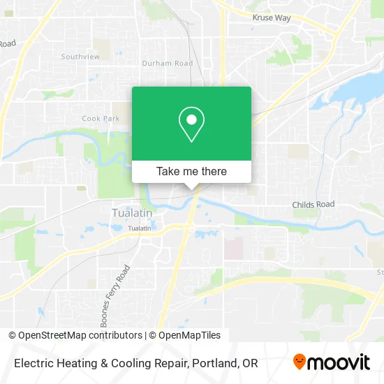 Electric Heating & Cooling Repair map