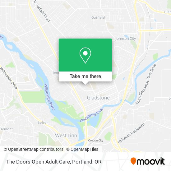 The Doors Open Adult Care map