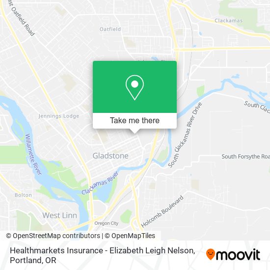 Mapa de Healthmarkets Insurance - Elizabeth Leigh Nelson