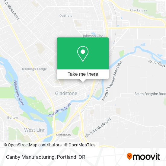 Canby Manufacturing map