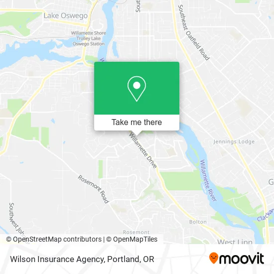 Wilson Insurance Agency map