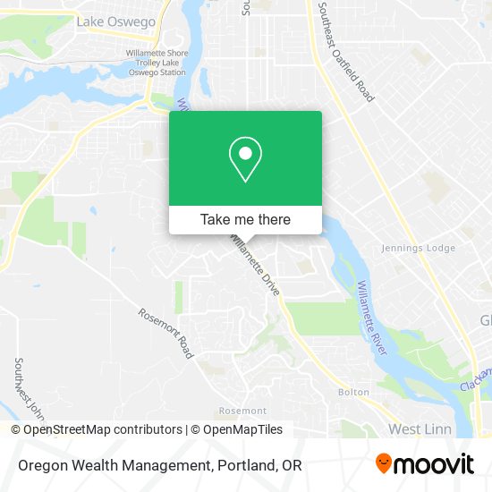 Mapa de Oregon Wealth Management
