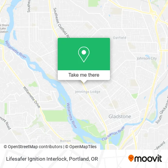 Lifesafer Ignition Interlock map