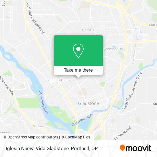 Iglesia Nueva Vida Gladstone map