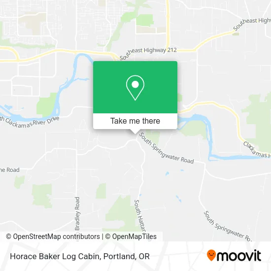 Mapa de Horace Baker Log Cabin