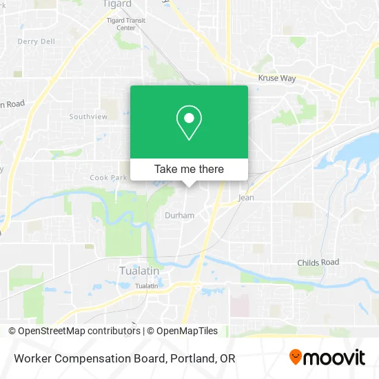Worker Compensation Board map