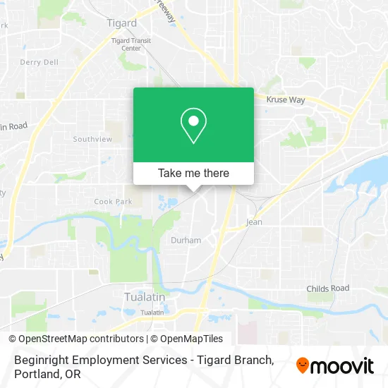 Mapa de Beginright Employment Services - Tigard Branch
