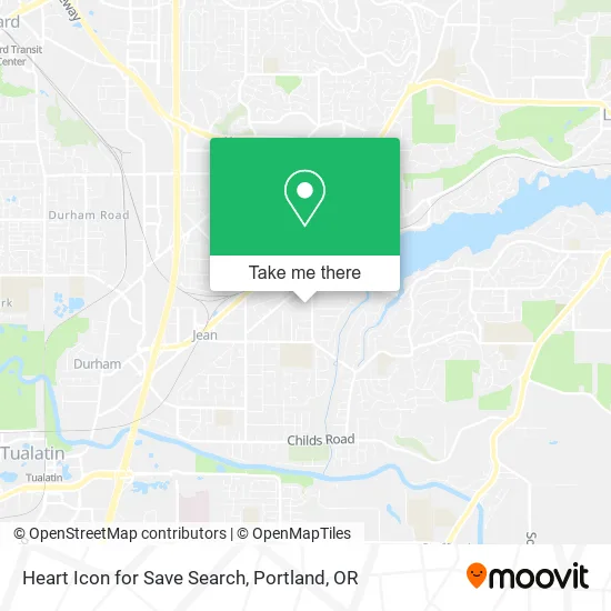 Mapa de Heart Icon for Save Search