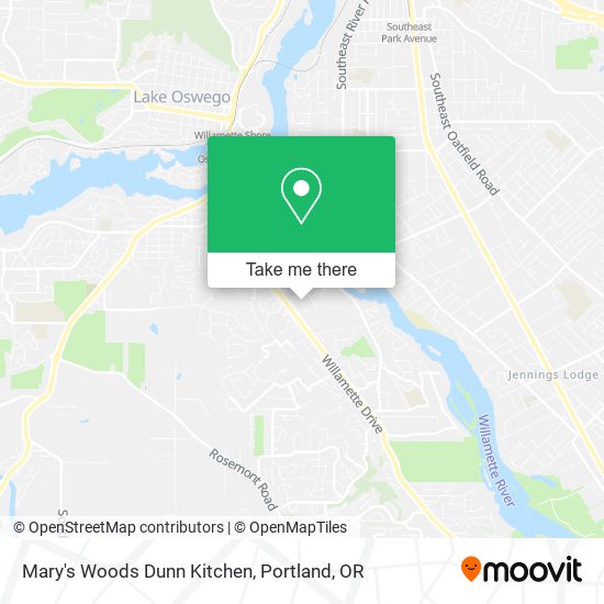 Mary's Woods Dunn Kitchen map