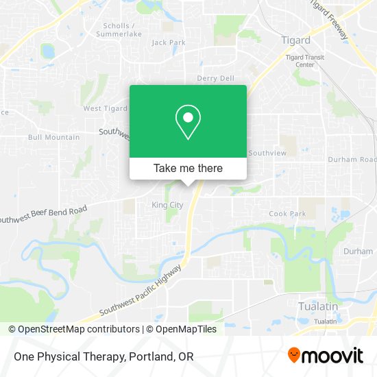 One Physical Therapy map