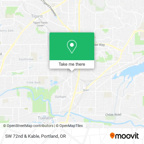 SW 72nd & Kable map