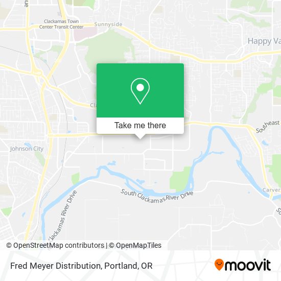 Fred Meyer Distribution map