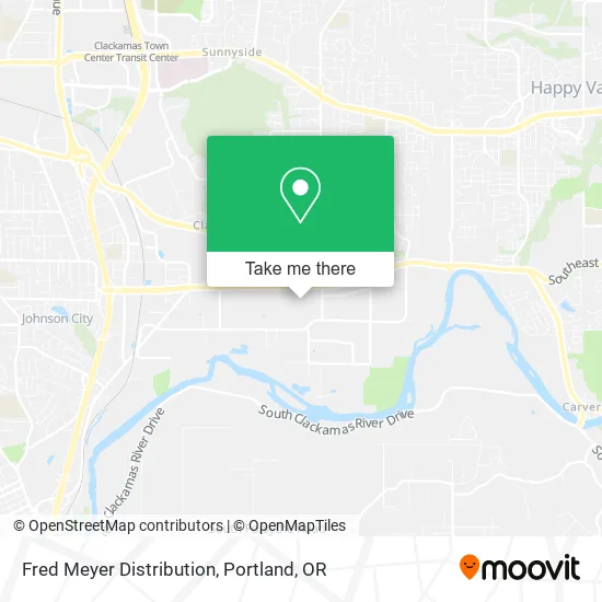 Fred Meyer Distribution map