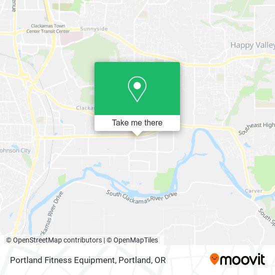 Portland Fitness Equipment map