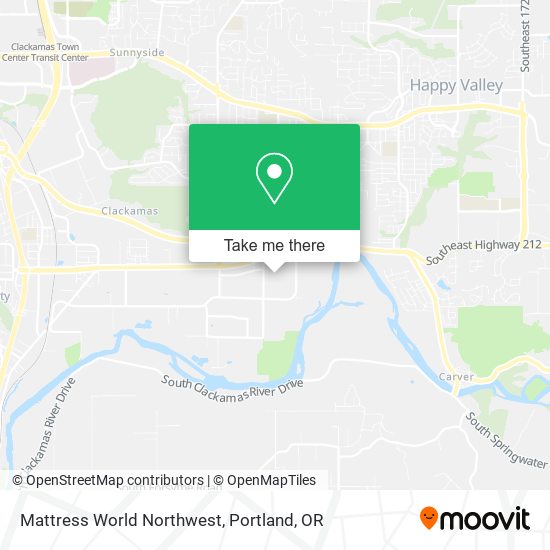 Mattress World Northwest map