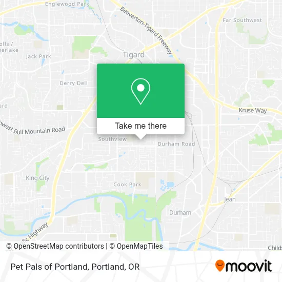 Pet Pals of Portland map