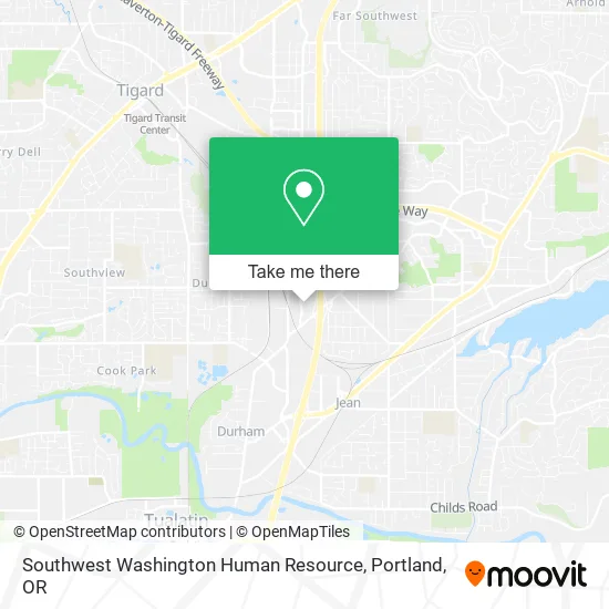Southwest Washington Human Resource map