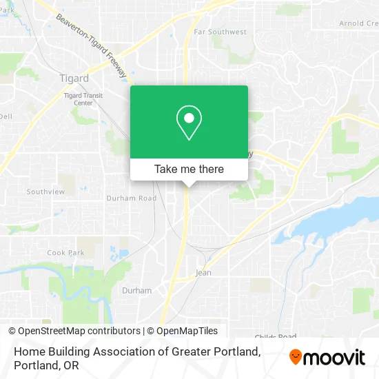 Home Building Association of Greater Portland map