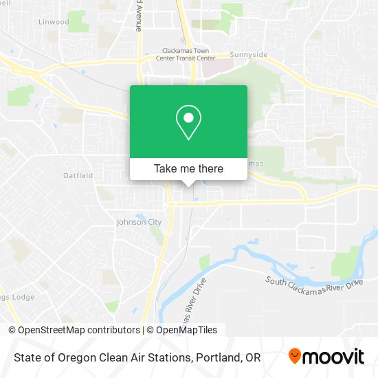 Mapa de State of Oregon Clean Air Stations