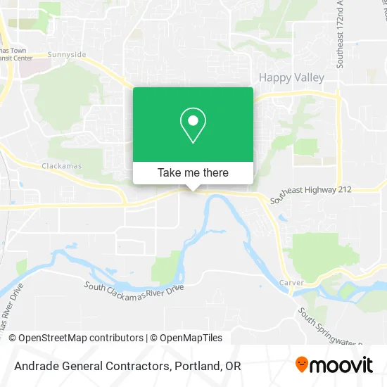 Andrade General Contractors map
