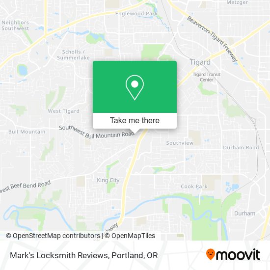 Mark's Locksmith Reviews map