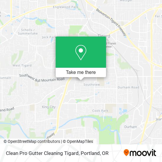 Mapa de Clean Pro Gutter Cleaning Tigard