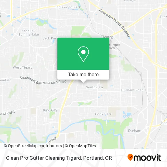 Clean Pro Gutter Cleaning Tigard map