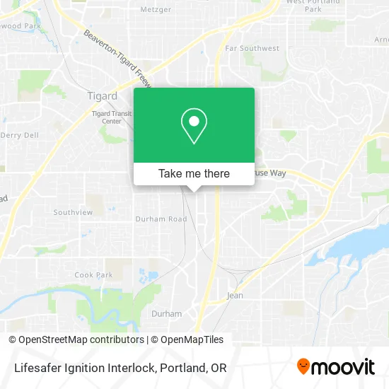 Lifesafer Ignition Interlock map