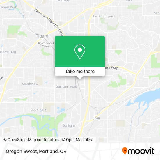 Mapa de Oregon Sweat