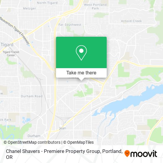 Mapa de Chanel Shavers - Premiere Property Group