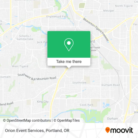 Orion Event Services map