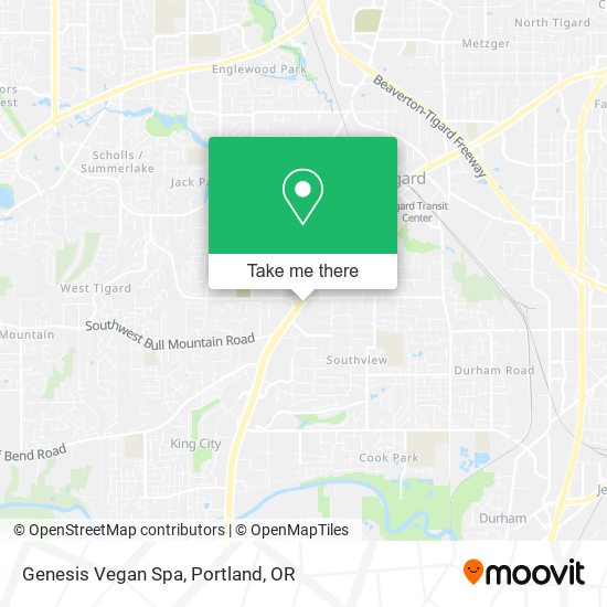 Genesis Vegan Spa map