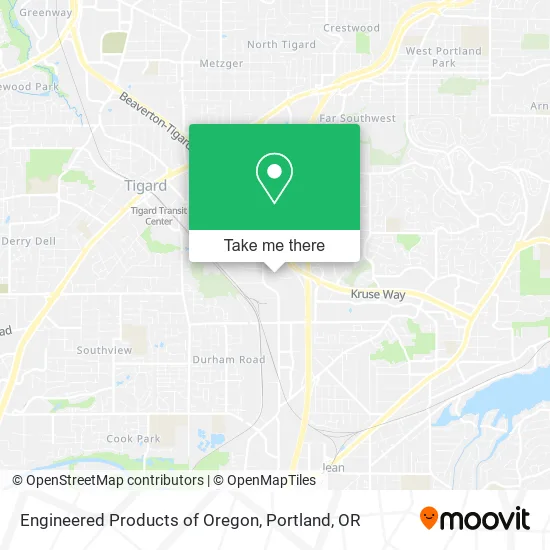 Engineered Products of Oregon map
