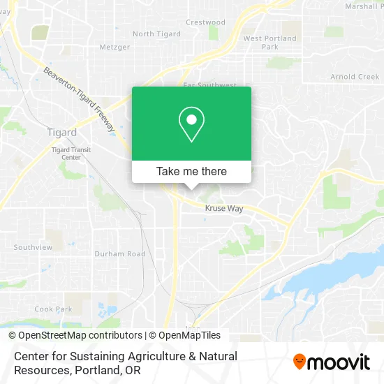 Mapa de Center for Sustaining Agriculture & Natural Resources
