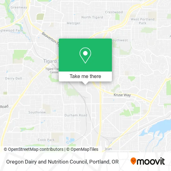 Oregon Dairy and Nutrition Council map
