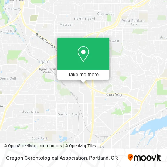 Oregon Gerontological Association map